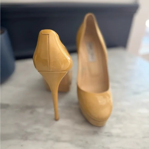 Jimmy Choo Women's Mustard Heels - Picture 4 of 7